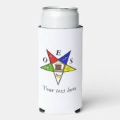 OES Eastern Star Sister Masonry Order Seltzer Blikjeskoeler (Seltzer Voorkant)