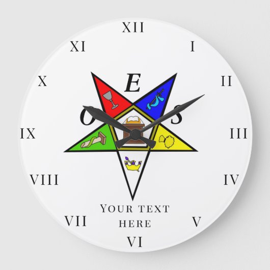 OES Eastern Star Sister Vrijmetselaar Charity vrij Grote Klok (Voorkant)