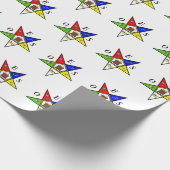 OES Eastern Star Sister vrijmetselarij Cadeaupapier (Hoek)