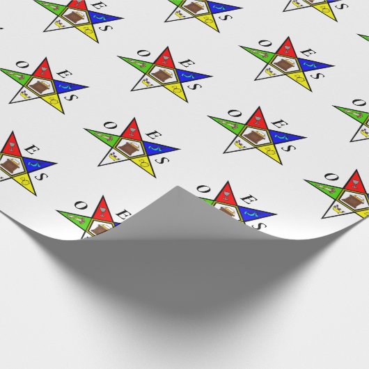 OES Eastern Star Sister vrijmetselarij Cadeaupapier (Hoek)