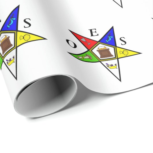 OES Eastern Star Sister vrijmetselarij Cadeaupapier (Rol Hoek)