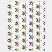 OES Eastern Star Zuster Masonic Vrijmetselarij Fleece Deken (Voorkant)