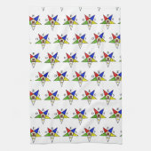 OES Eastern Star Zuster Masonic Vrijmetselarij Theedoek (Verticaal)