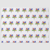 OES Eastern Star Zuster Masonic Vrijmetselarij Tissuepapier (Voorkant)