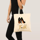 OES FATAL Zuster Walk naar Faith Eastern Star moed Tote Bag (Voorkant (product))