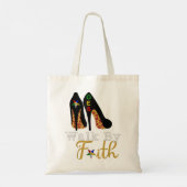 OES FATAL Zuster Walk naar Faith Eastern Star moed Tote Bag (Achterkant)