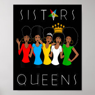 Oes fatale zusters koninginnen dames oostelijke st poster