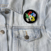 OES floral Emblem Button (In situ)