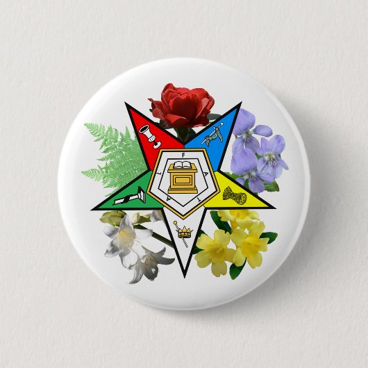OES floral Emblem Button (Voorkant)