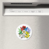 OES floral Emblem Magnet (Insitu (Vaatwasser))
