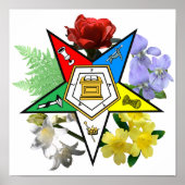 OES floral Emblem Poster (Voorkant)