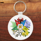 OES Floral Emblem Sleutelhanger (Voorkant)