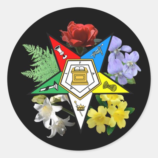OES Floral Emblem sticker (Voorkant)