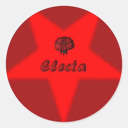 OES Floral Star Point Sticker - Electa (Voorkant)