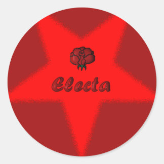 OES Floral Star Point Sticker - Electa