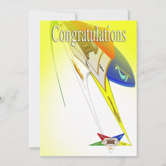 OES Gefeliciteerd Kaart (Voorkant)