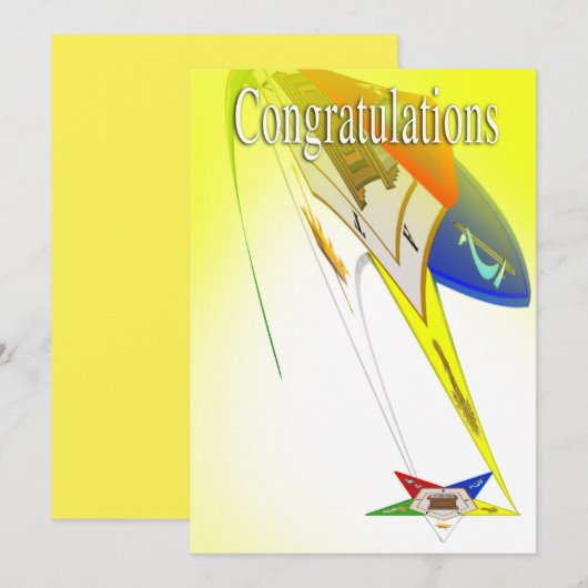 OES Gefeliciteerd Kaart (Voorkant / Achterkant)