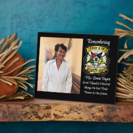 OES Geliefde, Gemiste & Koesterende Gedenkplaat Fotoplaat