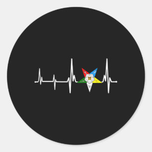 OES Hebeat Star Orde van de Oosterse ster Moeder Ronde Sticker