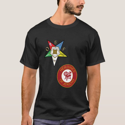 OES Heldinnen van Jericho Split Orde Oosterse Ster T-shirt (Voorkant)