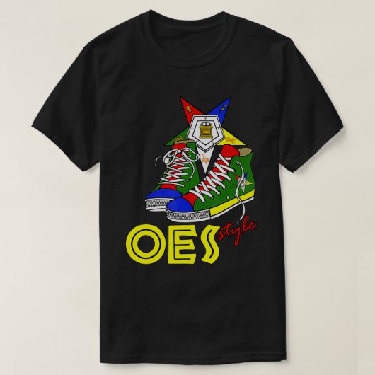 OES High-top Sneaker Style van oostelijke Star-oud T-shirt (Design voorkant)
