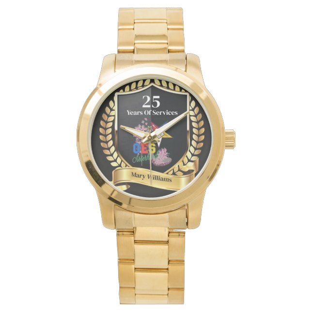 OES Jaar van de Diensten Horloge (Voorkant)