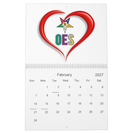 OES KALENDER (Feb 2027)
