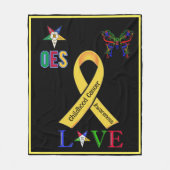 OES-kankerbewustzijn Fleece Deken (Voorkant)