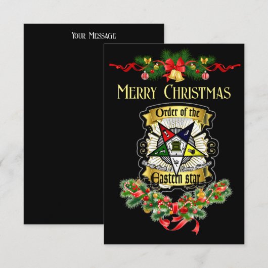 OES kerstkaart Aankondiging (Voorkant / Achterkant)