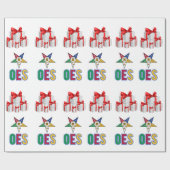 OES Kerstmis Cadeaupapier (Vlak)