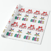 OES Kerstmis Cadeaupapier (Uitgerold)