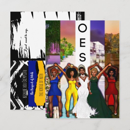 OES Lege Wenskaart Briefkaart (Voorkant / Achterkant)