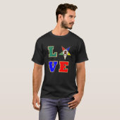Oes Love Sister Order of the Eastern Star Mama's T-shirt (Voorkant volledig)