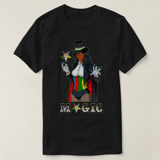 OES Magic Sister Magicia Eastern Star Pat T-shirt (Design voorkant)