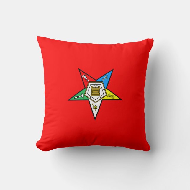 OES Orde van de Easter Star Kussen (Voorkant)