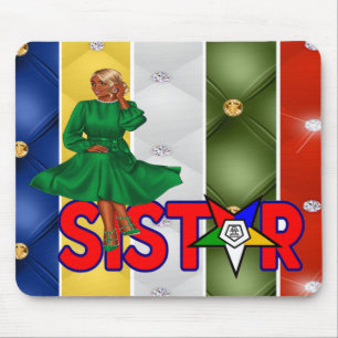 OES Orde van de oostelijke Sistar Bling Mousepad Muismat