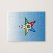 OES Orde van de Oosterse Star Blue Legpuzzel (Horizontaal)