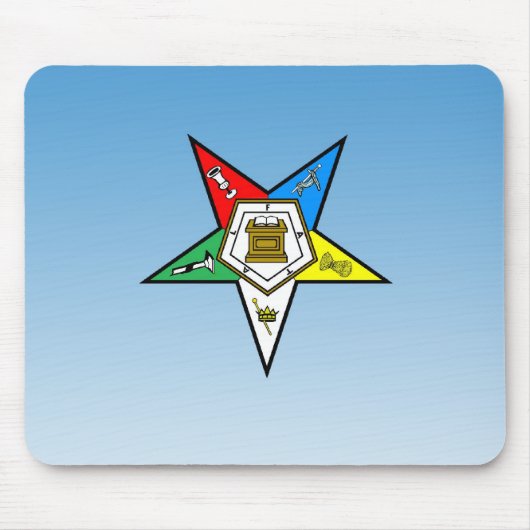 OES Orde van de Oosterse Star Blue Muismat (Voorkant)