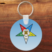 OES Orde van de Oosterse Star Blue Sleutelhanger (Voorkant)