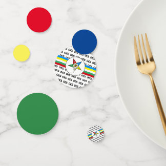 OES Orde van de Oosterse Ster Confetti