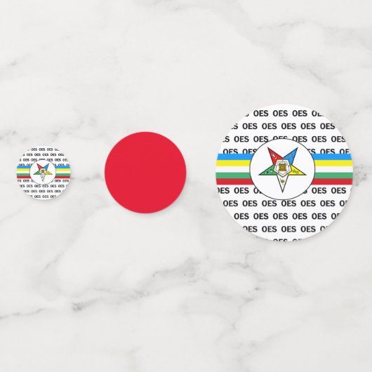 OES Orde van de Oosterse Ster Confetti (Voorkanten)