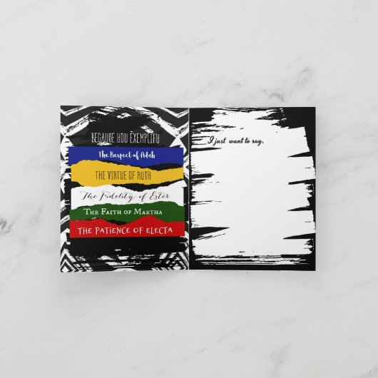 OES Orde van de Oosterse Ster Lege Kaart (Binnen)