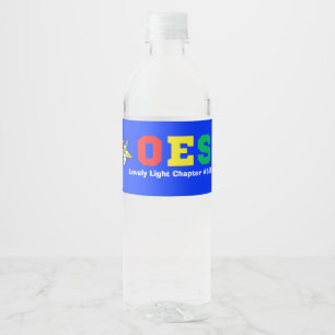 OES Orde van de Oosterse Ster Waterflesetiketten Waterfles Etiket