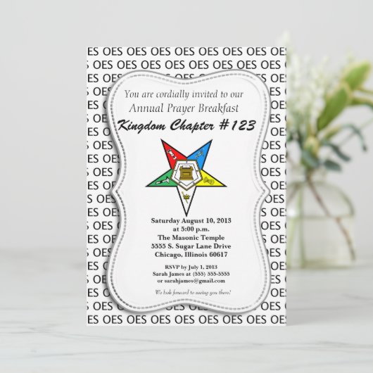 OES Orde van de Oosterse Uitnodiging (Staand voorkant)