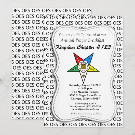 OES Orde van de Oosterse Uitnodiging (Voorkant / Achterkant)