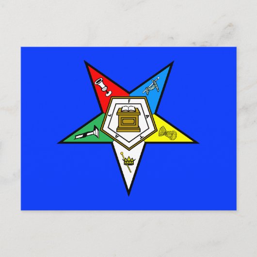OES Orde van het oostelijke Star-Briefkaart Briefkaart (Voorkant)