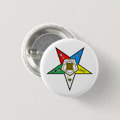 OES Order of the Eastern Star Button (Voorkant /achterkant)