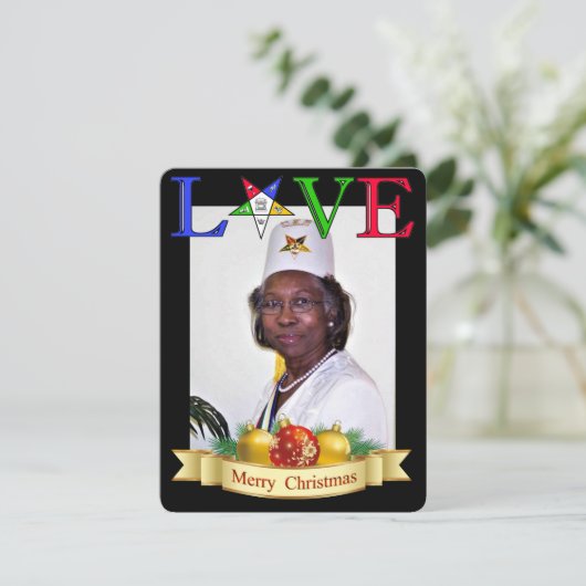 OES Persoonlijke Feestdagen Feestdagenkaart (Staand voorkant)