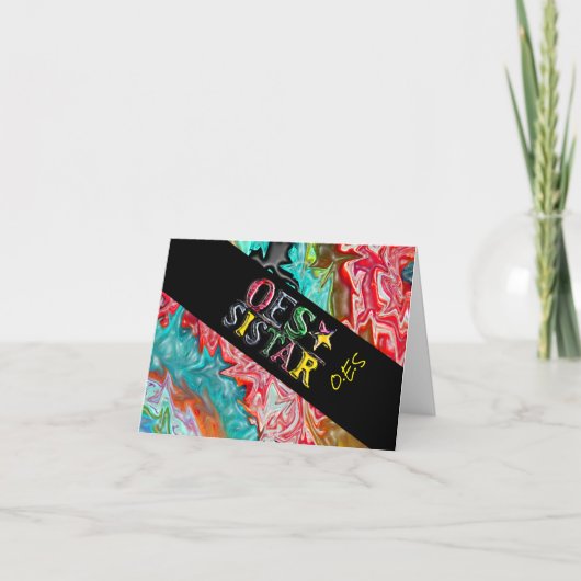OES SISTAR* FEESTDAGEN KAART (Voorkant)