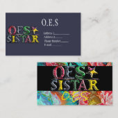 OES Sistar Visitekaartje (Voorkant / Achterkant)